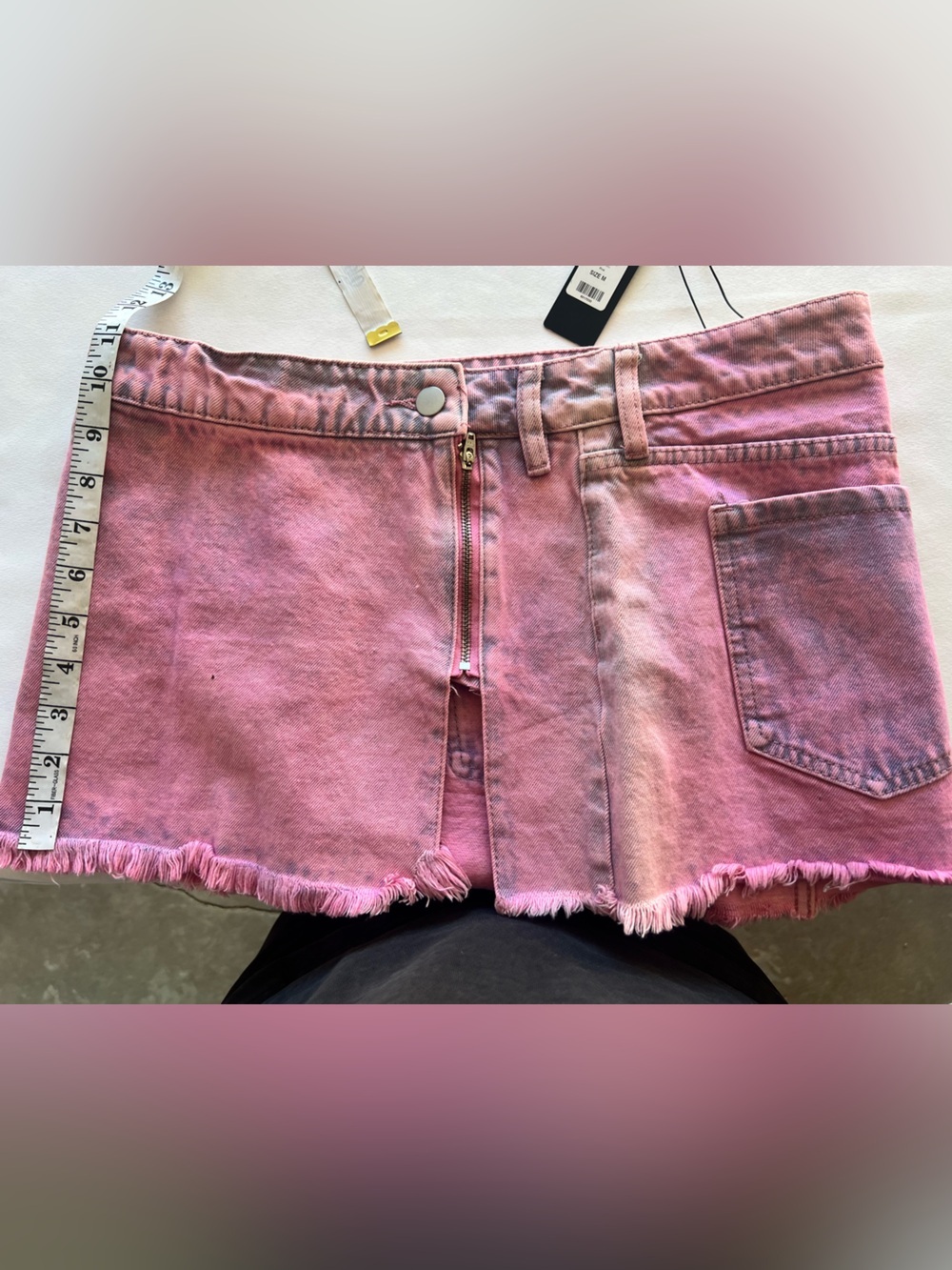 Fashion Nova Pink Washed Denim Mini Skirt - Picture 8 of 8